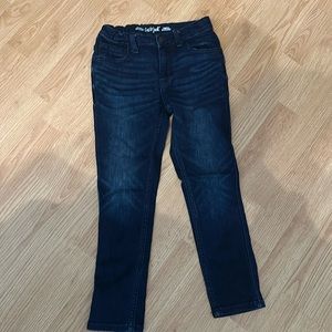 Dark denim jeans